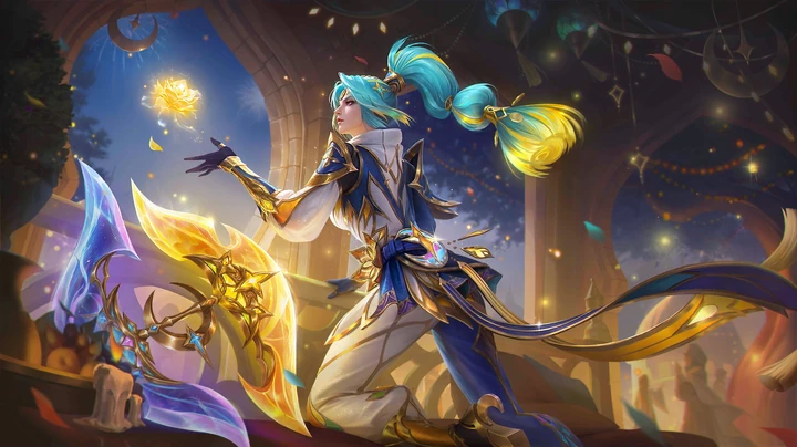 Twin Crescent, skin de Hanabi