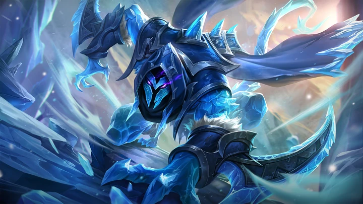 Guadaña de Hielo, skin de Helcurt