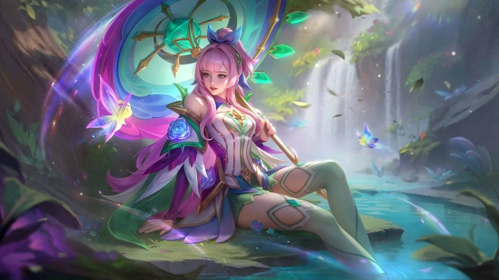 Flor de Jade, skin de Kagura