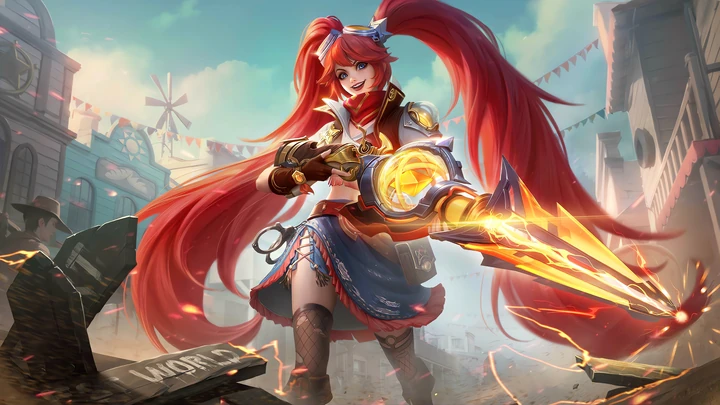 Cañón Llameante, skin de Layla