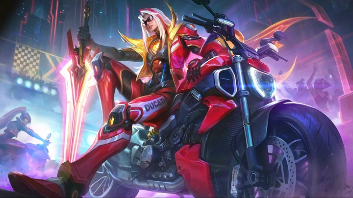 Piloto de Diavel V4, skin de Leomord