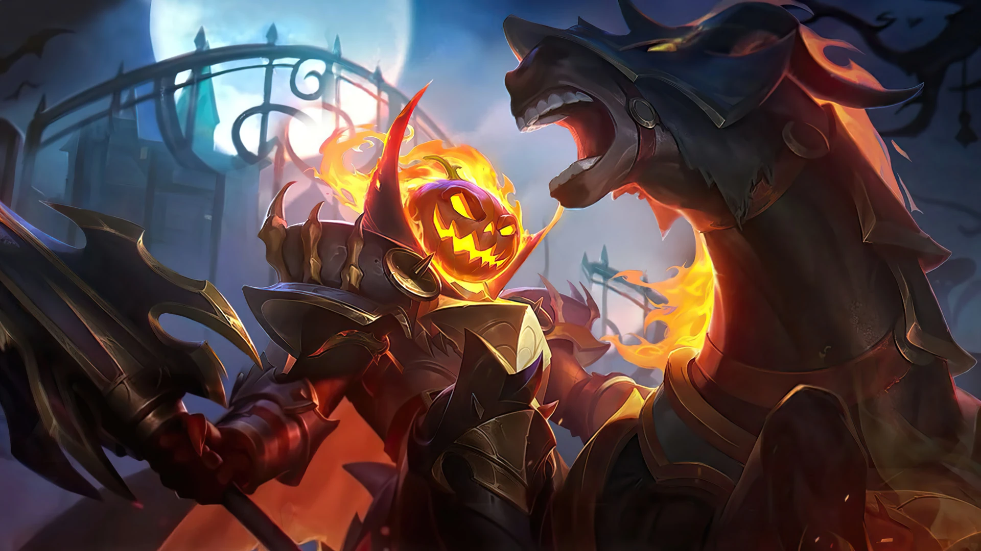 Calabaza de Halloween, skin de Leomord
