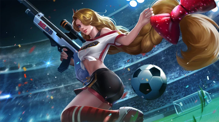 Cheergunner, a Lesley skin