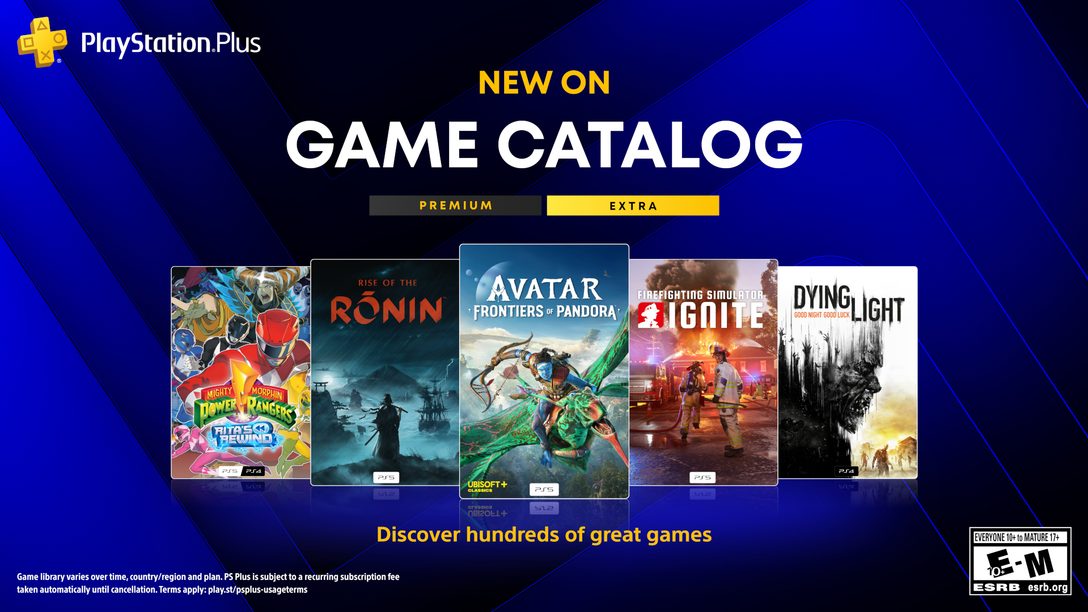 Montaje oficial de los juegos de PlayStation Plus de julio de 2026, con Avatar y Rise of the Ronin